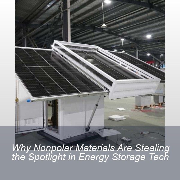 Why Nonpolar Materials Are Stealing the Spotlight in Energy Storage Tech